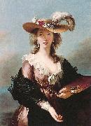 Elisabeth LouiseVigee Lebrun Self Portrait in a Straw Hat oil painting